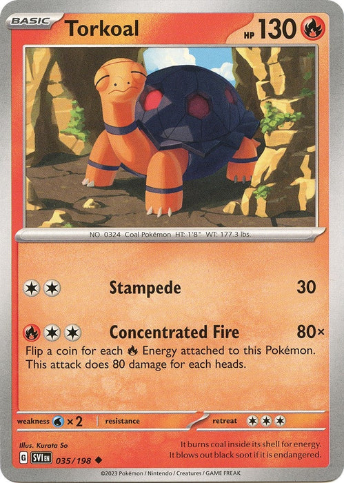 Image for Torkoal (035/198) [SV01: Scarlet & Violet Base Set] - Pokemon