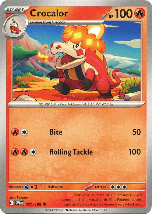 Image for Crocalor (037/198) [SV01: Scarlet & Violet Base Set] - Pokemon