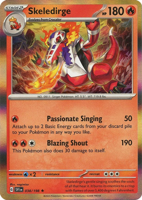 Skeledirge (#038/198) (SV01: Scarlet & Violet Base Set)