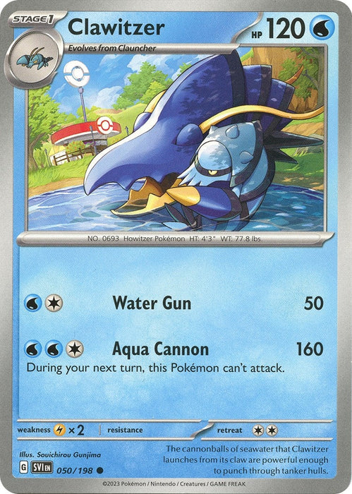 Image for Clawitzer (050/198) [SV01: Scarlet & Violet Base Set] - Pokemon
