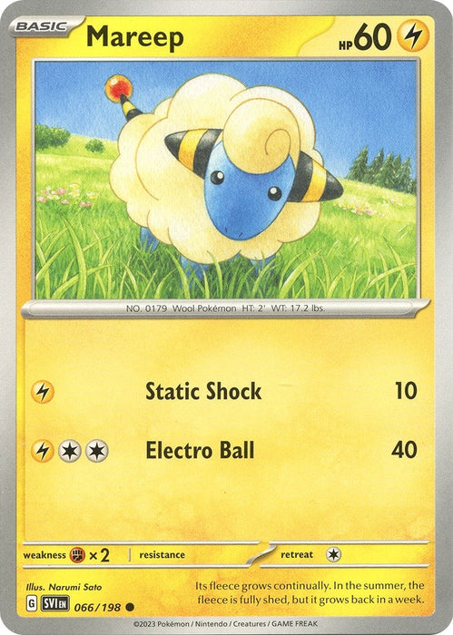 Image for Mareep (066/198) [SV01: Scarlet & Violet Base Set] - Pokemon