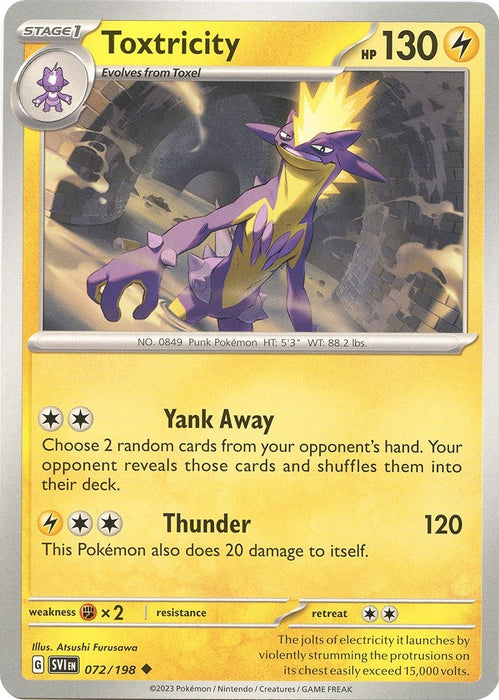 Image for Toxtricity (072/198) [SV01: Scarlet & Violet Base Set] - Pokemon