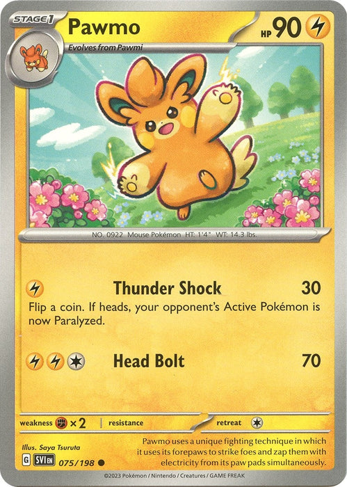 Image for Pawmo (075/198) [SV01: Scarlet & Violet Base Set] - Pokemon
