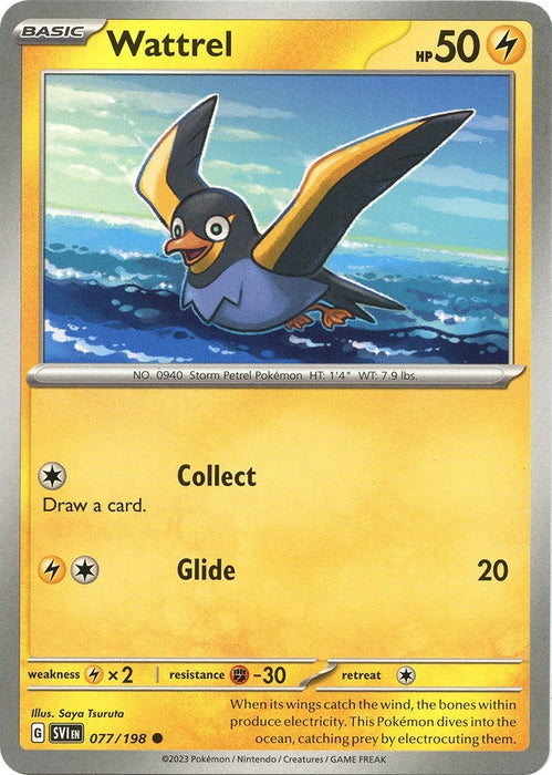 Image for Wattrel (077/198) [SV01: Scarlet & Violet Base Set] - Pokemon