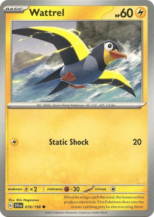 Image for Wattrel (078/198) [SV01: Scarlet & Violet Base Set] - Pokemon