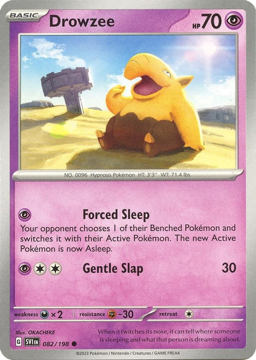 Drowzee 082 198 (#082/198) (SV01: Scarlet & Violet Base Set) Near Mint Reverse Holofoil
