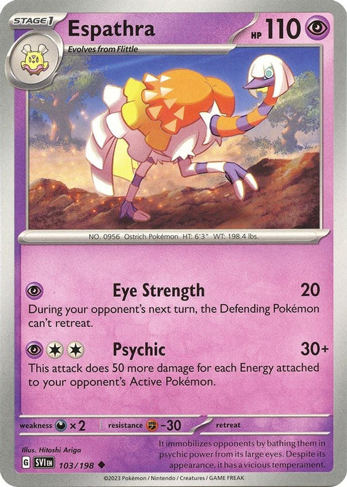 Espathra (#103/198) (SV01: Scarlet & Violet Base Set) Near Mint Reverse Holofoil