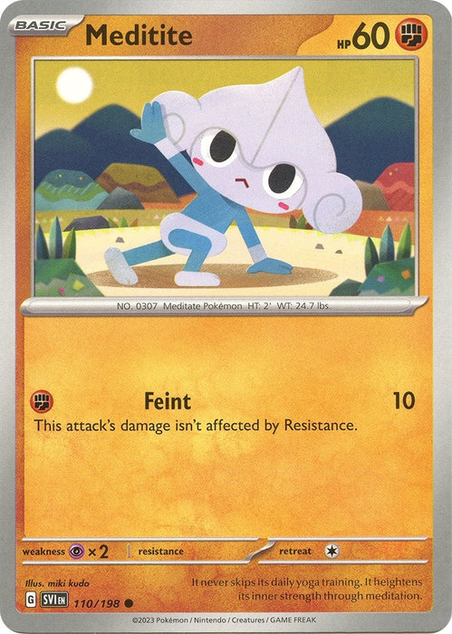 Image for Meditite (110/198) [SV01: Scarlet & Violet Base Set] - Pokemon