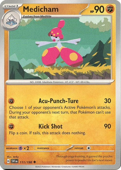 Medicham 111 198 (#111/198) (SV01: Scarlet & Violet Base Set) Near Mint Reverse Holofoil