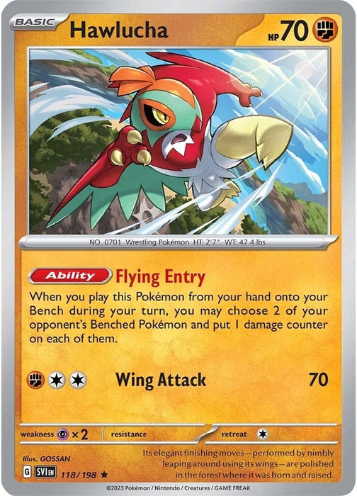 Image for Hawlucha (118/198) [SV01: Scarlet & Violet Base Set] - Pokemon