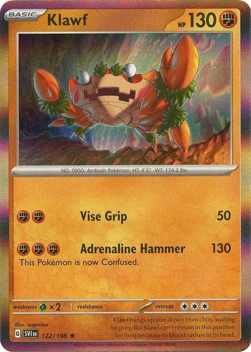 Image for Klawf (122/198) [SV01: Scarlet & Violet Base Set] - Pokemon