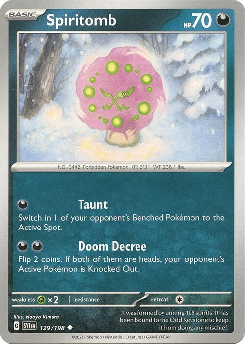 Spiritomb (#129/198) (SV01: Scarlet & Violet Base Set) Near Mint Reverse Holofoil