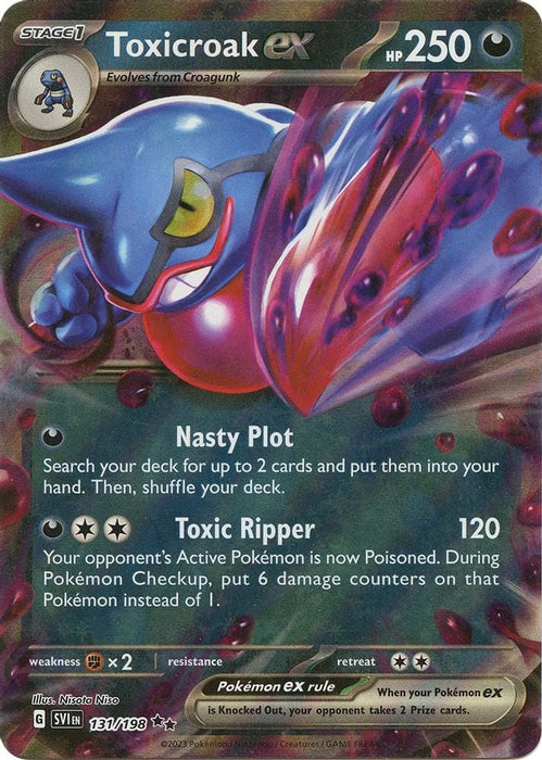 Toxicroak ex 131 198 (#131/198) (SV01: Scarlet & Violet Base Set) Near Mint Holofoil