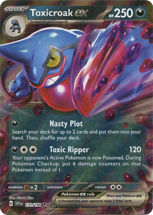 Image for Toxicroak ex (131/198) [SV01: Scarlet & Violet Base Set] - Pokemon