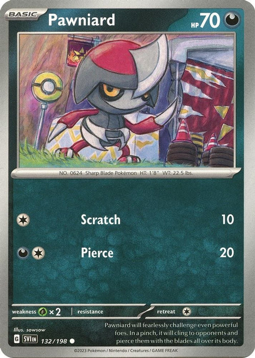Pawniard (#132/198) (SV01: Scarlet & Violet Base Set) Near Mint Reverse Holofoil