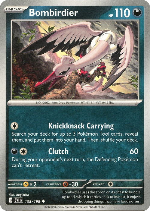 Image for Bombirdier (138/198) [SV01: Scarlet & Violet Base Set] - Pokemon