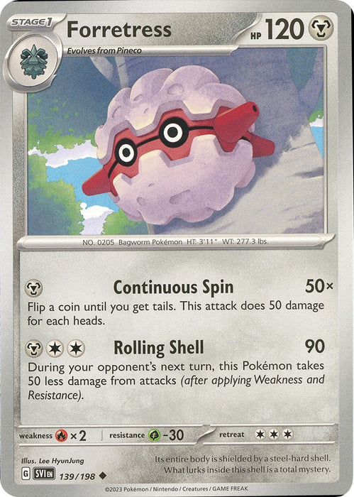 Image for Forretress (139/198) [SV01: Scarlet & Violet Base Set] - Pokemon