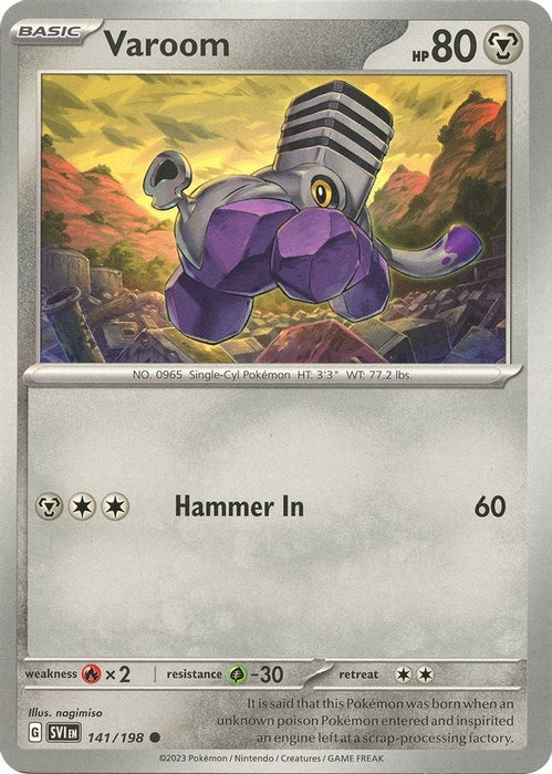 Varoom 141 198 (#141/198) (SV01: Scarlet & Violet Base Set)