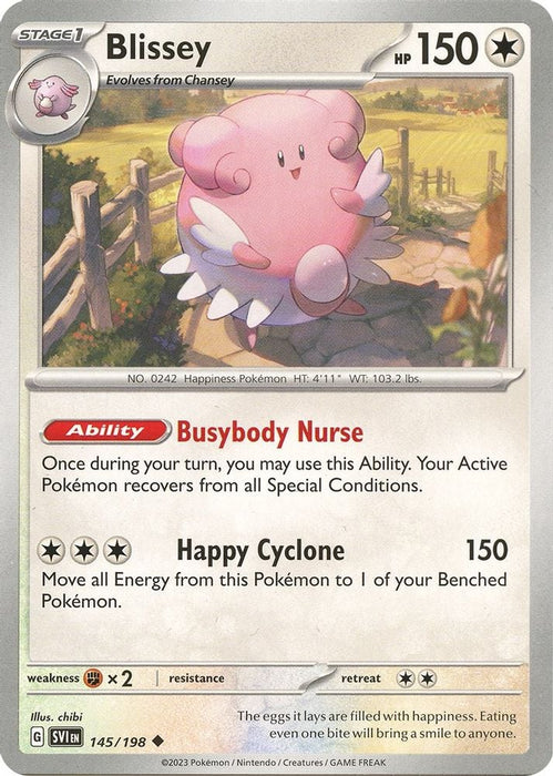 Blissey (#145/198) (SV01: Scarlet & Violet Base Set) Near Mint Reverse Holofoil