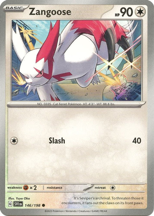 Zangoose 146 198 (#146/198) (SV01: Scarlet & Violet Base Set) Near Mint Reverse Holofoil