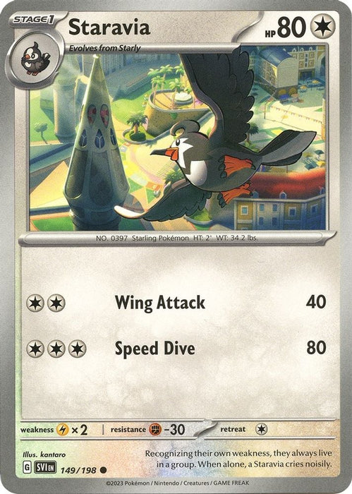 Staravia (#149/198) (SV01: Scarlet & Violet Base Set) Near Mint Reverse Holofoil