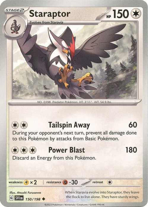 Staraptor (#150/198) (SV01: Scarlet & Violet Base Set) Near Mint Reverse Holofoil