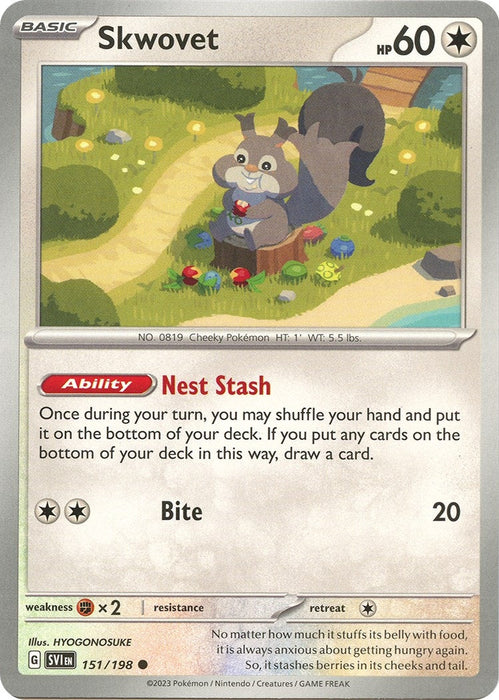 Image for Skwovet (151/198) [SV01: Scarlet & Violet Base Set] - Pokemon