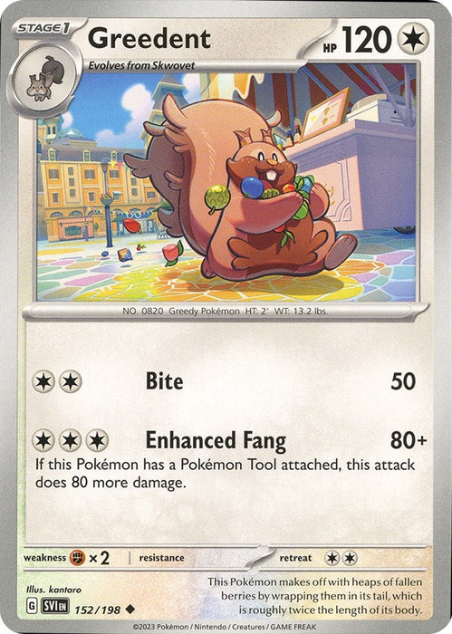 Image for Greedent (152/198) [SV01: Scarlet & Violet Base Set] - Pokemon