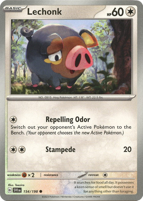 Image for Lechonk (154/198) [SV01: Scarlet & Violet Base Set] - Pokemon