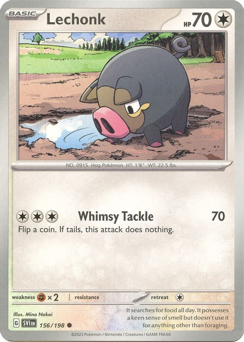 Lechonk 156 198 (#156/198) (SV01: Scarlet & Violet Base Set)