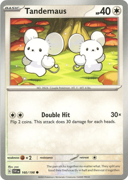 Image for Tandemaus (160/198) [SV01: Scarlet & Violet Base Set] - Pokemon