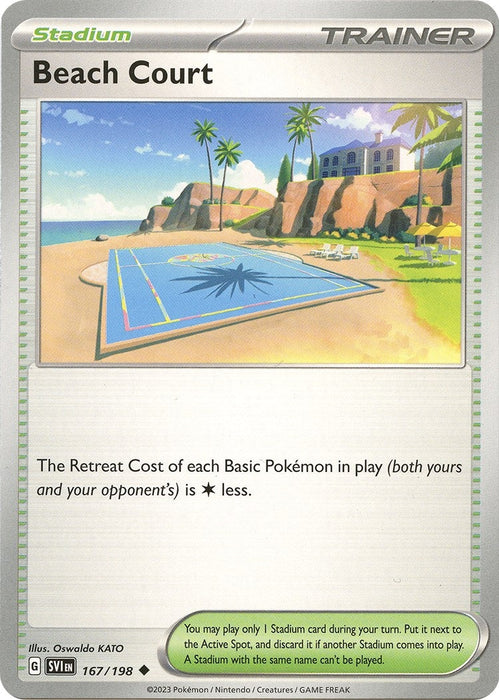 Image for Beach Court (167/198) [SV01: Scarlet & Violet Base Set] - Pokemon