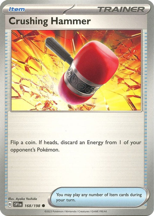 Crushing Hammer (#168/198) (SV01: Scarlet & Violet Base Set) Near Mint