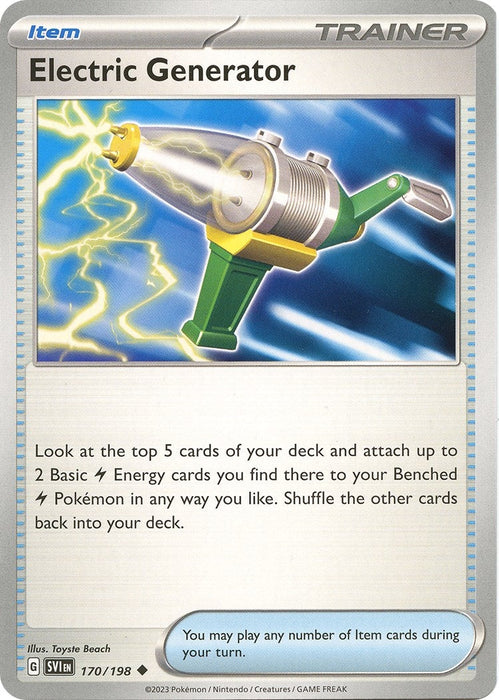Image for Electric Generator (170/198) [SV01: Scarlet & Violet Base Set] - Pokemon