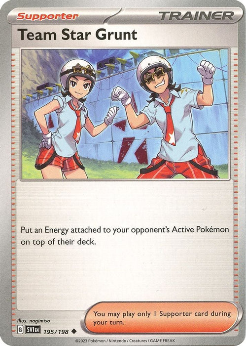 Team Star Grunt 195 198 (#195/198) (SV01: Scarlet & Violet Base Set)