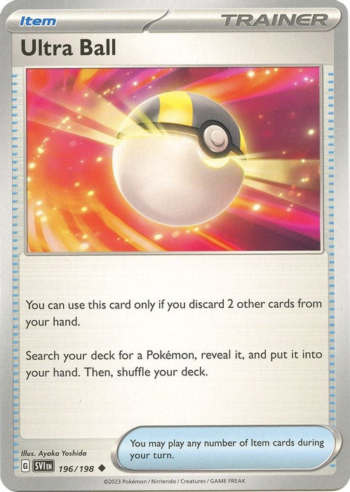 Ultra Ball (#196/198) (SV01: Scarlet & Violet Base Set) Near Mint