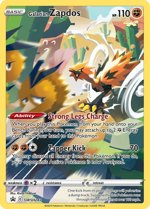 Galarian Zapdos - SWSH283 (#SWSH283) (SWSH: Sword & Shield Promo Cards) Near Mint Holofoil
