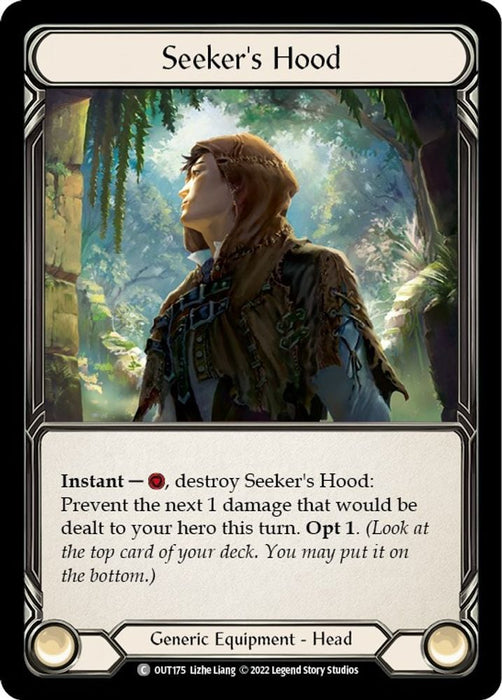 Seekers Hood (#OUT175) (Outsiders) Near Mint Cold Foil