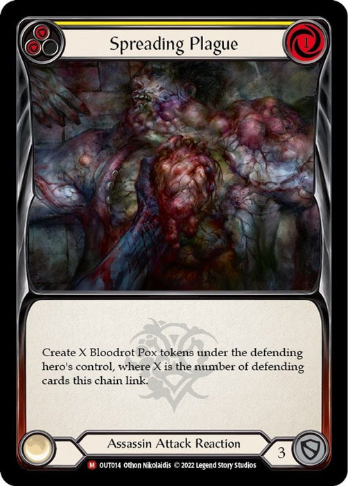 Spreading Plague (#OUT014) (Outsiders) Near Mint Rainbow Foil