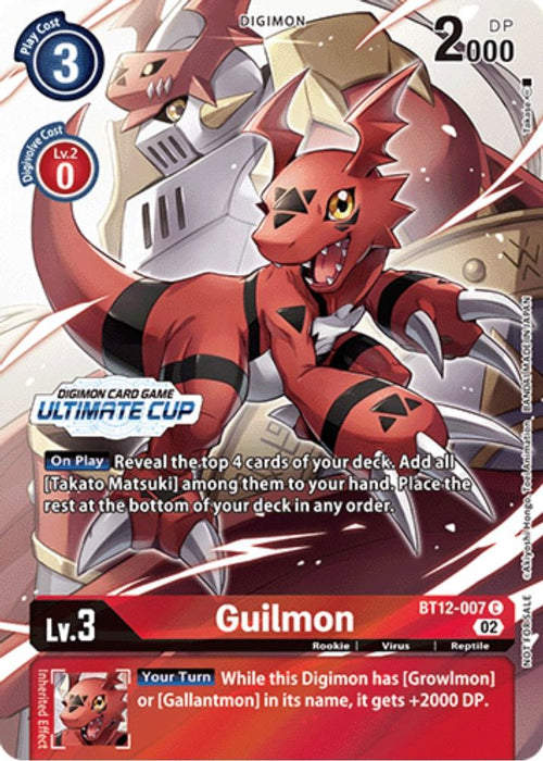 Guilmon (Ultimate Cup) (#BT12-007 C) (Across Time) Near Mint