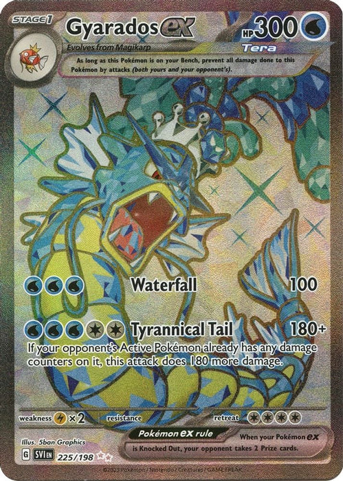 Gyarados ex 225 198 (#225/198) (SV01: Scarlet & Violet Base Set)