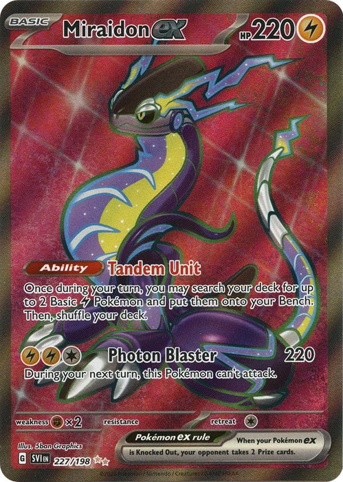 Image for Miraidon ex (227/198) [SV01: Scarlet & Violet Base Set] - Pokemon