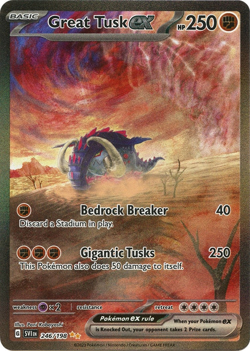 Image for Great Tusk ex (246/198) [SV01: Scarlet & Violet Base Set] - Pokemon