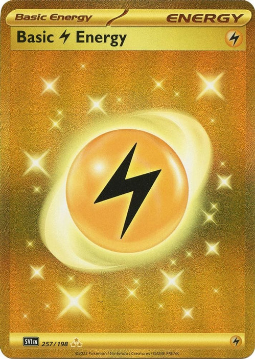 Basic Lightning Energy 257 198 (#257/198) (SV01: Scarlet & Violet Base Set) Near Mint Holofoil