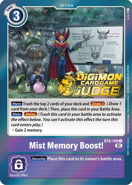 Mist Memory Boost! (Judge Pack 3) (#BT8-108 C) (New Awakening) Near Mint Foil