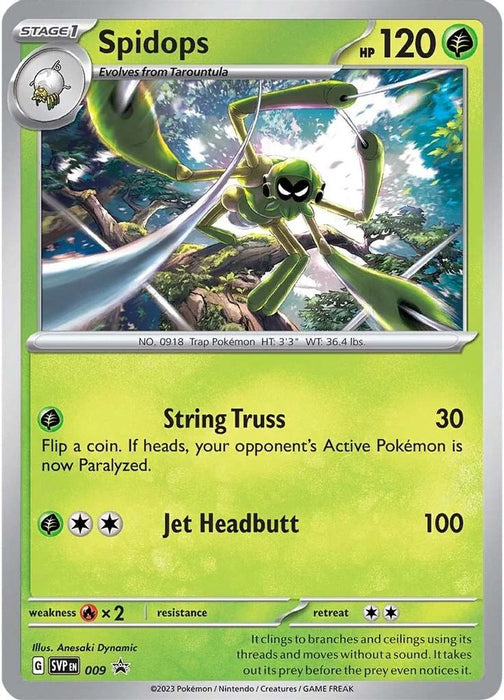 Spidops - 009 (#009) (SV: Scarlet & Violet Promo Cards) Near Mint Holofoil