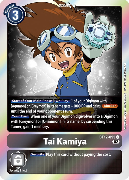 Image for Tai Kamiya (BT12-095 R) - Digimon Card Game