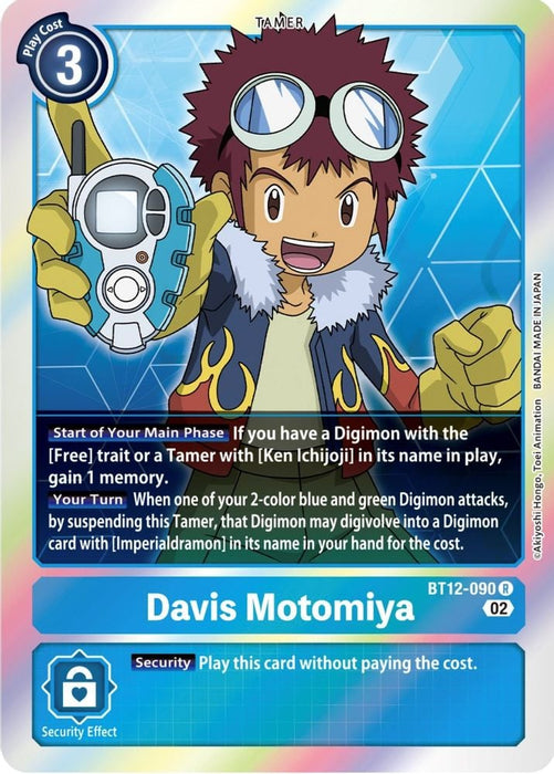 Davis Motomiya (#BT12-090 R) (Across Time) Near Mint Foil
