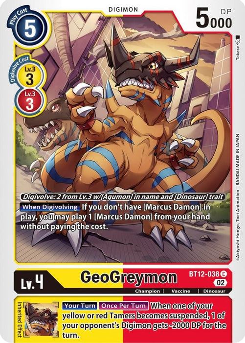 GeoGreymon (#BT12-038 C) (Across Time) Near Mint