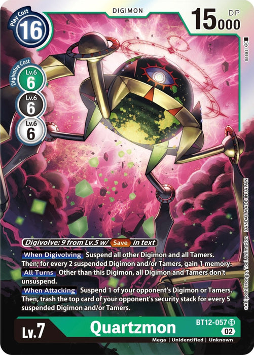Image for Quartzmon (BT12-057 SR) - Digimon Card Game